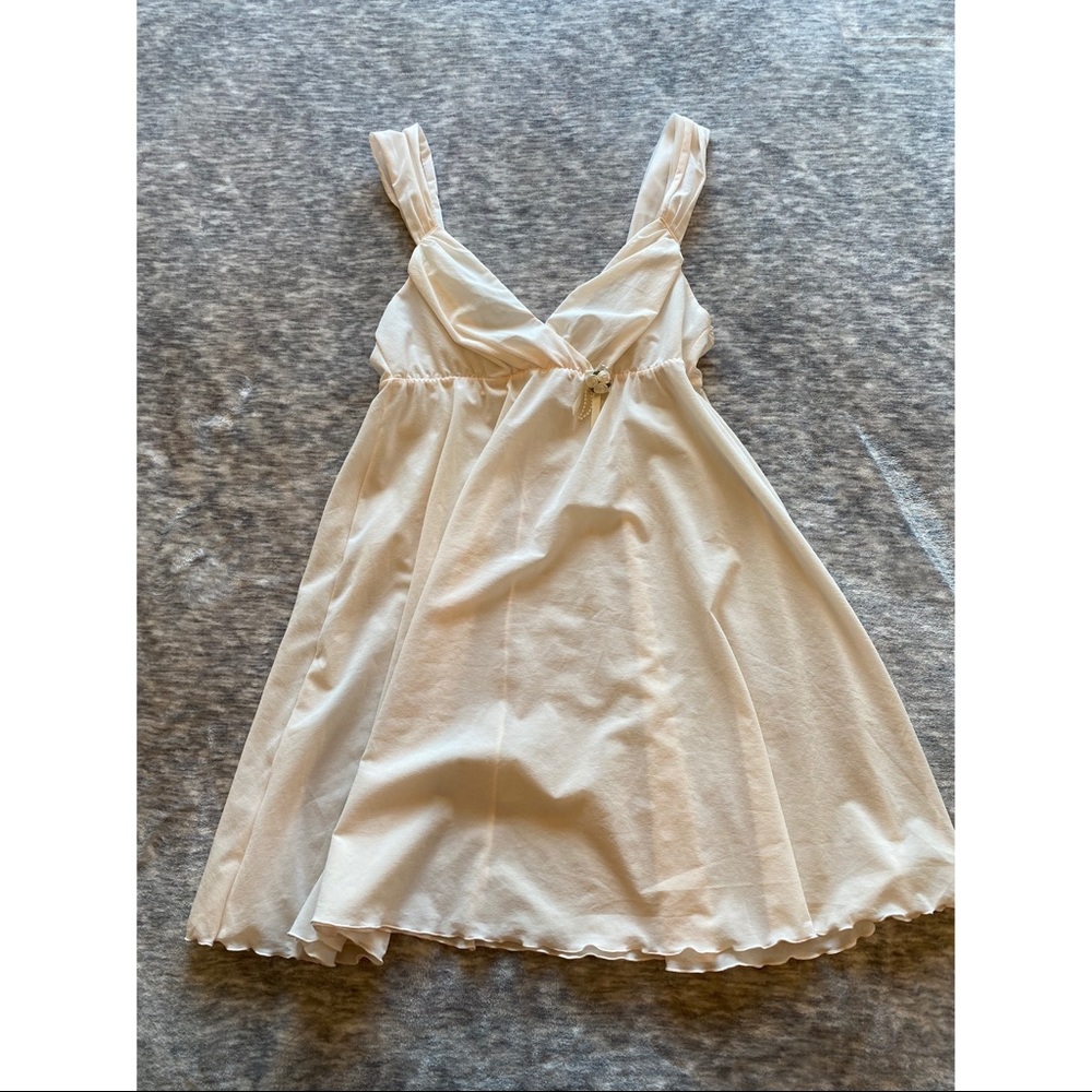 Felina pale pink sheer babydoll lingerie